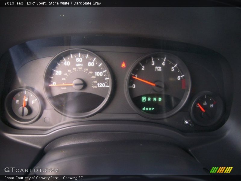Stone White / Dark Slate Gray 2010 Jeep Patriot Sport