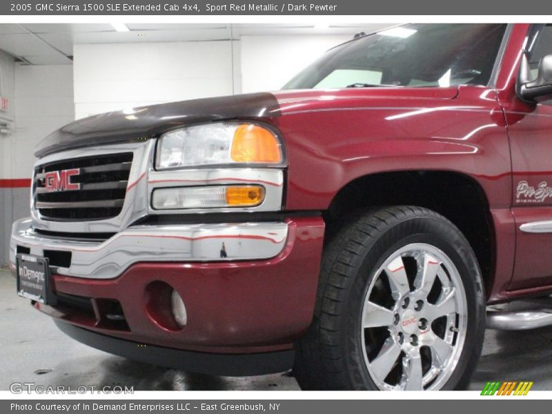 Sport Red Metallic / Dark Pewter 2005 GMC Sierra 1500 SLE Extended Cab 4x4