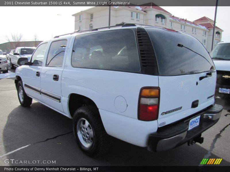 Summit White / Light Gray/Neutral 2001 Chevrolet Suburban 1500 LS 4x4