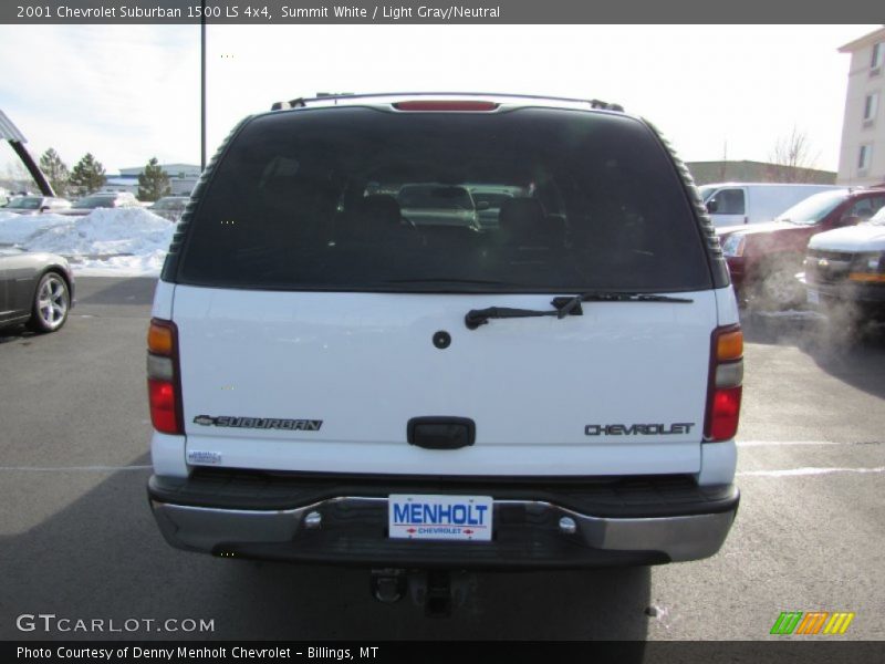 Summit White / Light Gray/Neutral 2001 Chevrolet Suburban 1500 LS 4x4