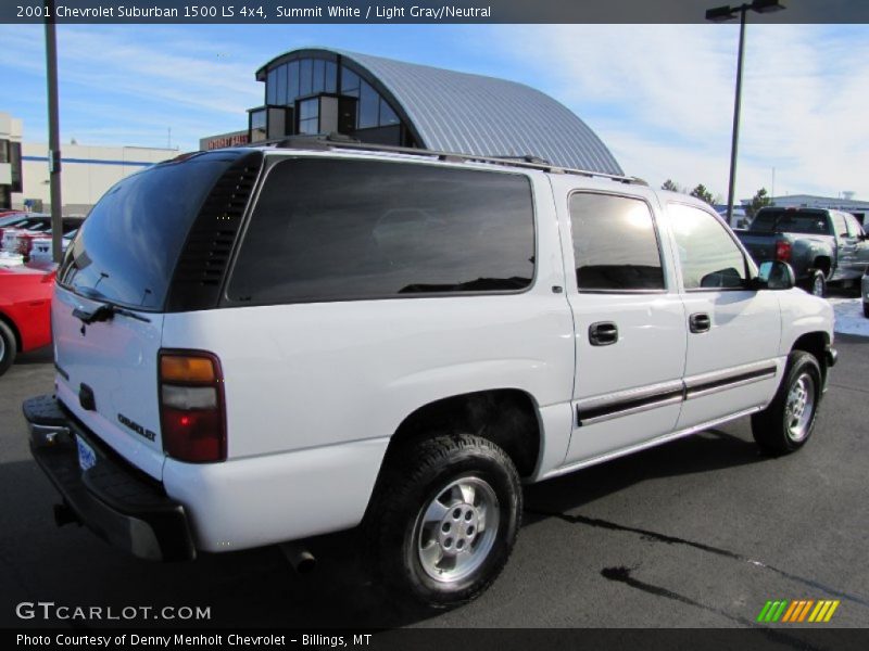 Summit White / Light Gray/Neutral 2001 Chevrolet Suburban 1500 LS 4x4