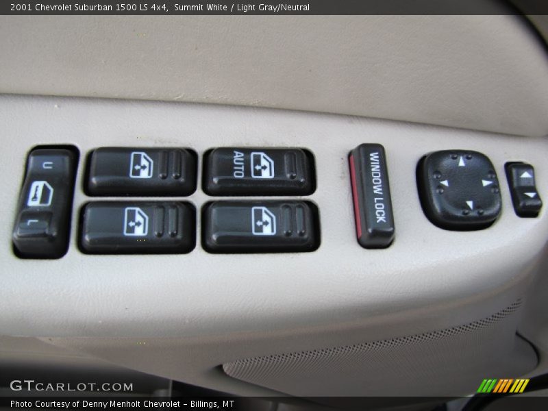 Summit White / Light Gray/Neutral 2001 Chevrolet Suburban 1500 LS 4x4