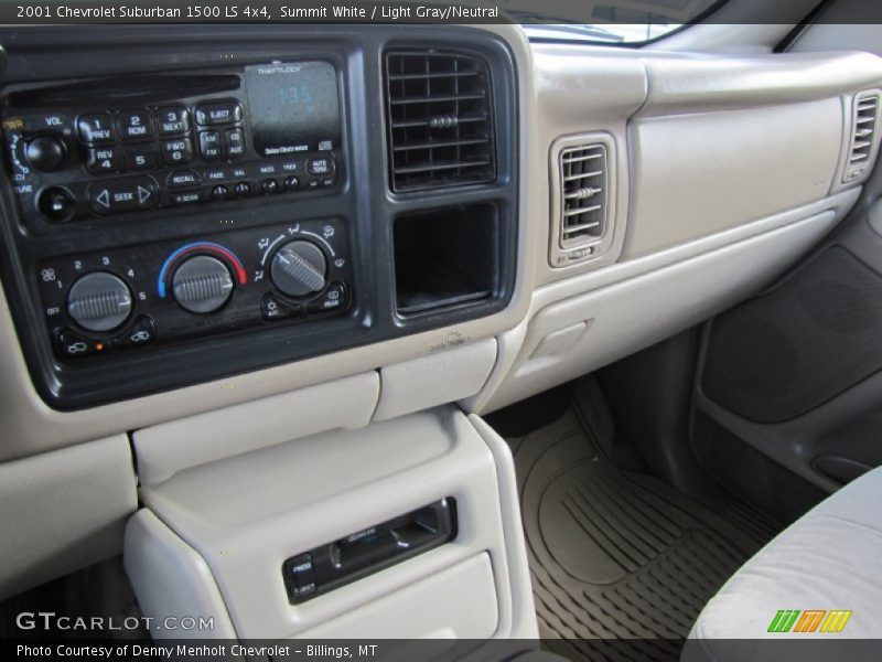 Summit White / Light Gray/Neutral 2001 Chevrolet Suburban 1500 LS 4x4
