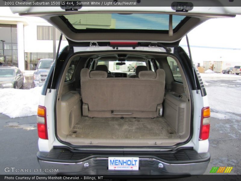 Summit White / Light Gray/Neutral 2001 Chevrolet Suburban 1500 LS 4x4