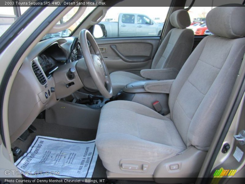 Front Seat of 2003 Sequoia SR5 4WD