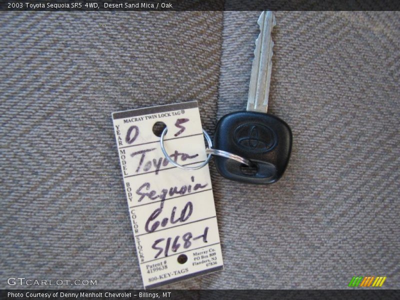 Keys of 2003 Sequoia SR5 4WD