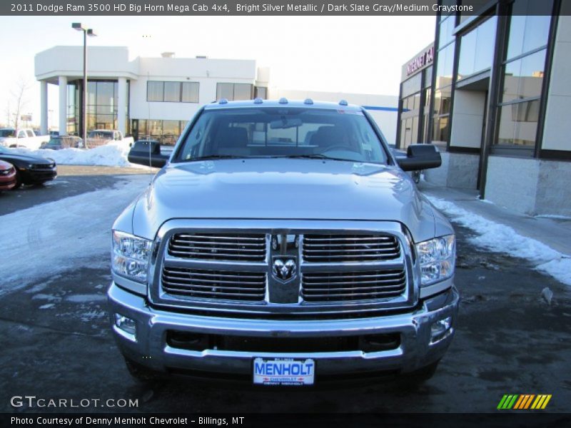 Bright Silver Metallic / Dark Slate Gray/Medium Graystone 2011 Dodge Ram 3500 HD Big Horn Mega Cab 4x4
