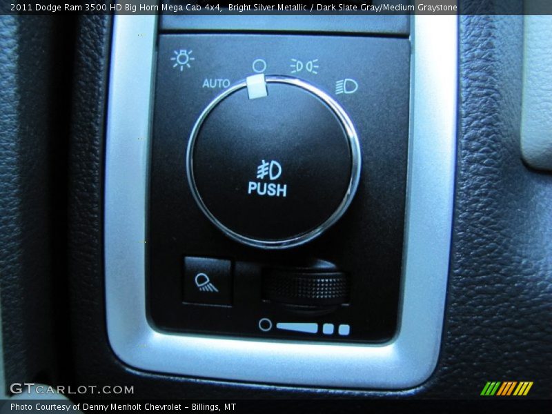 Bright Silver Metallic / Dark Slate Gray/Medium Graystone 2011 Dodge Ram 3500 HD Big Horn Mega Cab 4x4