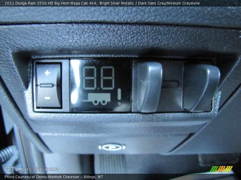 Bright Silver Metallic / Dark Slate Gray/Medium Graystone 2011 Dodge Ram 3500 HD Big Horn Mega Cab 4x4