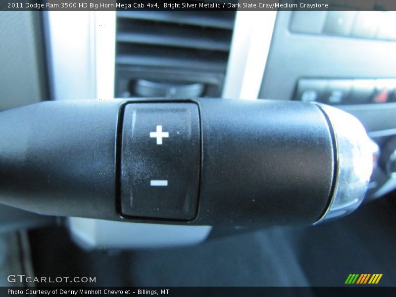Bright Silver Metallic / Dark Slate Gray/Medium Graystone 2011 Dodge Ram 3500 HD Big Horn Mega Cab 4x4
