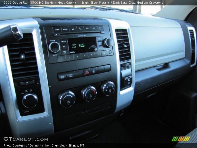 Bright Silver Metallic / Dark Slate Gray/Medium Graystone 2011 Dodge Ram 3500 HD Big Horn Mega Cab 4x4