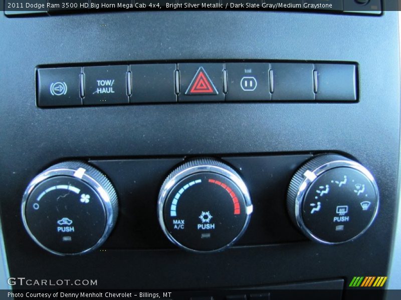 Bright Silver Metallic / Dark Slate Gray/Medium Graystone 2011 Dodge Ram 3500 HD Big Horn Mega Cab 4x4