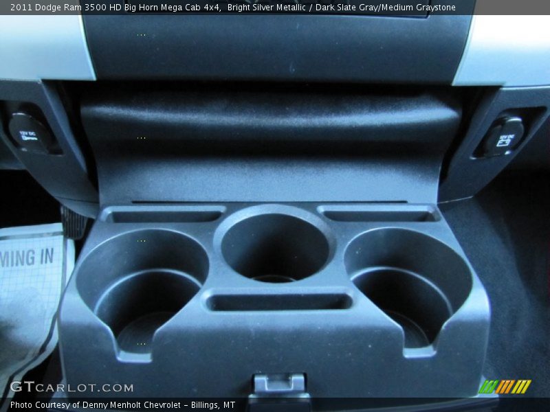 Bright Silver Metallic / Dark Slate Gray/Medium Graystone 2011 Dodge Ram 3500 HD Big Horn Mega Cab 4x4