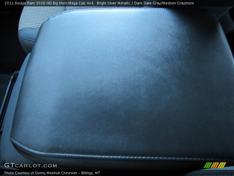 Bright Silver Metallic / Dark Slate Gray/Medium Graystone 2011 Dodge Ram 3500 HD Big Horn Mega Cab 4x4