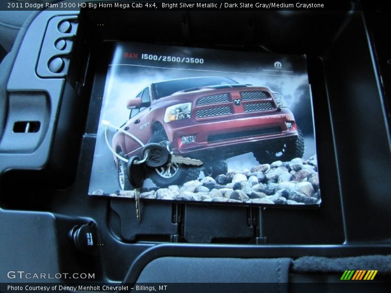 Bright Silver Metallic / Dark Slate Gray/Medium Graystone 2011 Dodge Ram 3500 HD Big Horn Mega Cab 4x4