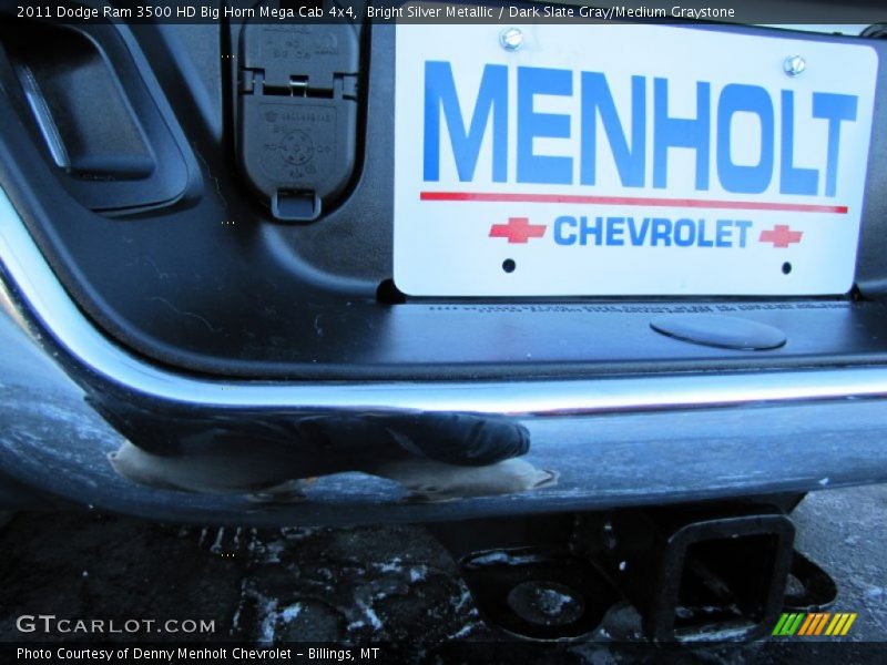 Bright Silver Metallic / Dark Slate Gray/Medium Graystone 2011 Dodge Ram 3500 HD Big Horn Mega Cab 4x4