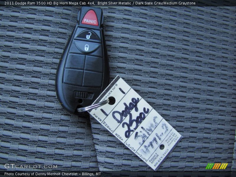 Keys of 2011 Ram 3500 HD Big Horn Mega Cab 4x4