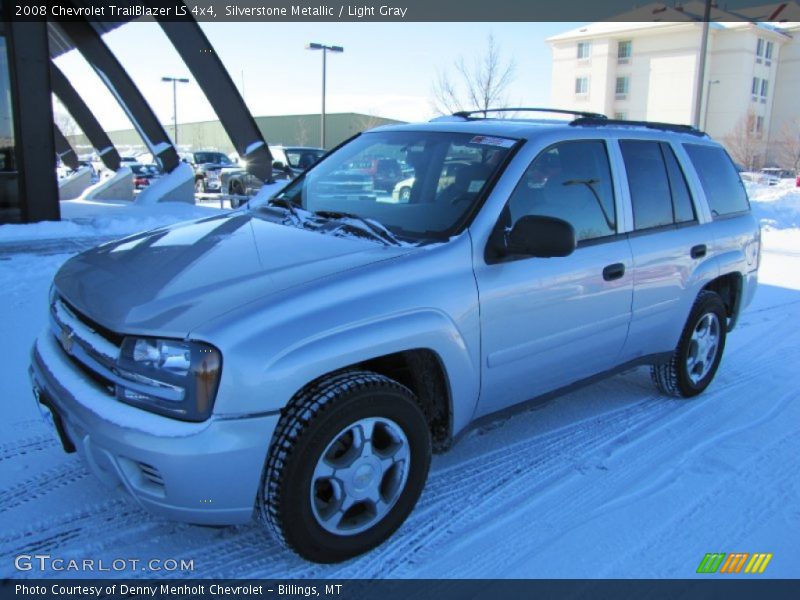 Silverstone Metallic / Light Gray 2008 Chevrolet TrailBlazer LS 4x4
