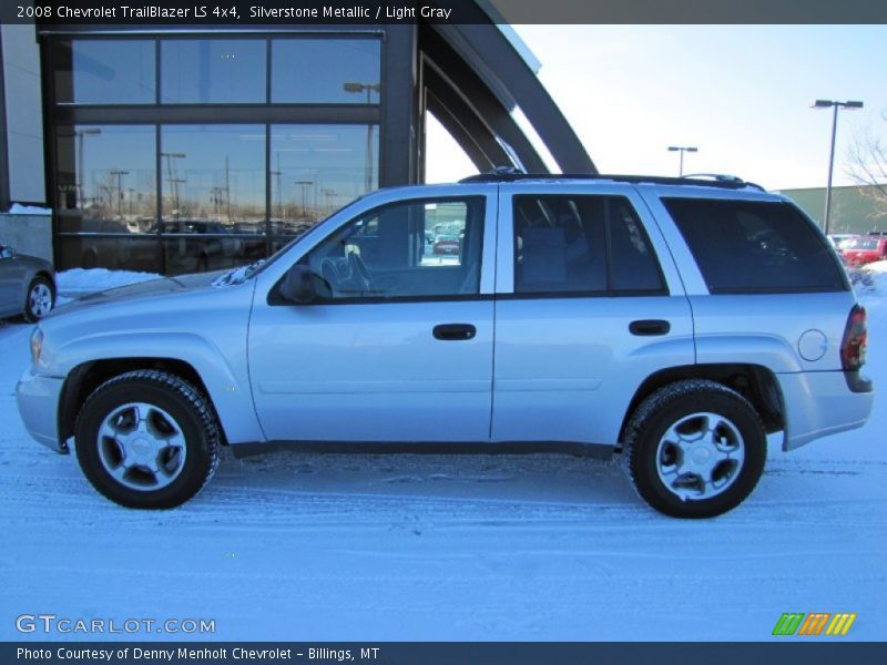 Silverstone Metallic / Light Gray 2008 Chevrolet TrailBlazer LS 4x4