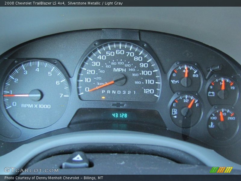 Silverstone Metallic / Light Gray 2008 Chevrolet TrailBlazer LS 4x4