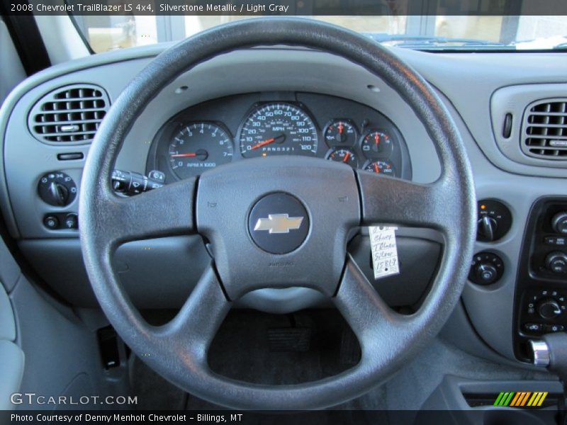 Silverstone Metallic / Light Gray 2008 Chevrolet TrailBlazer LS 4x4