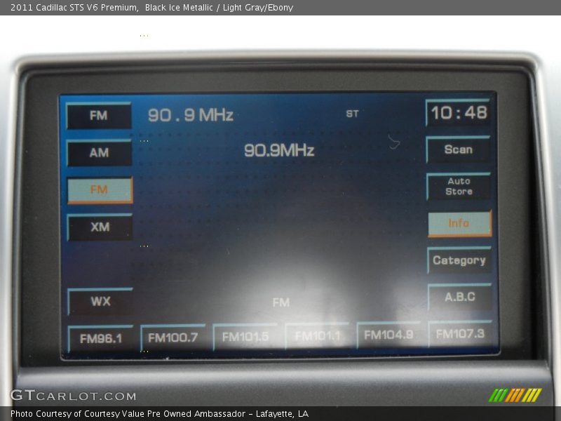 Black Ice Metallic / Light Gray/Ebony 2011 Cadillac STS V6 Premium