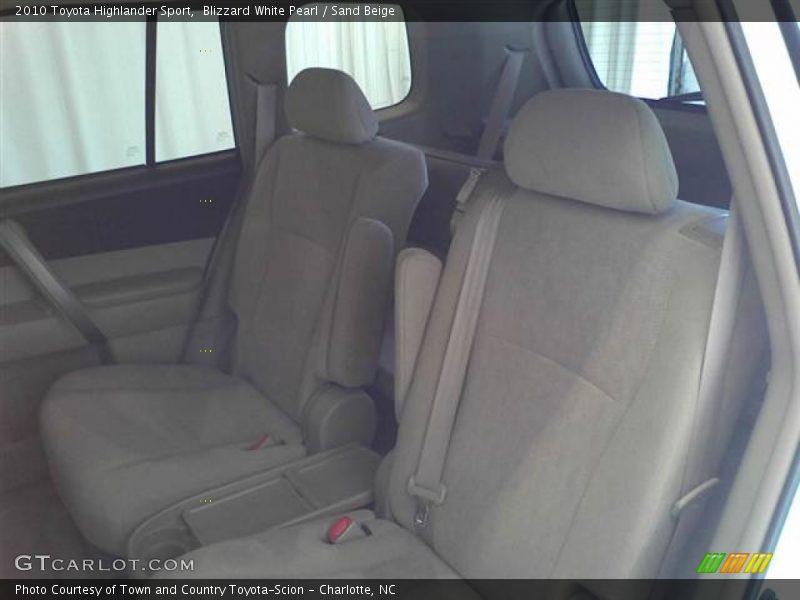 Blizzard White Pearl / Sand Beige 2010 Toyota Highlander Sport
