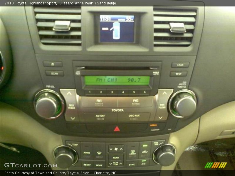 Blizzard White Pearl / Sand Beige 2010 Toyota Highlander Sport