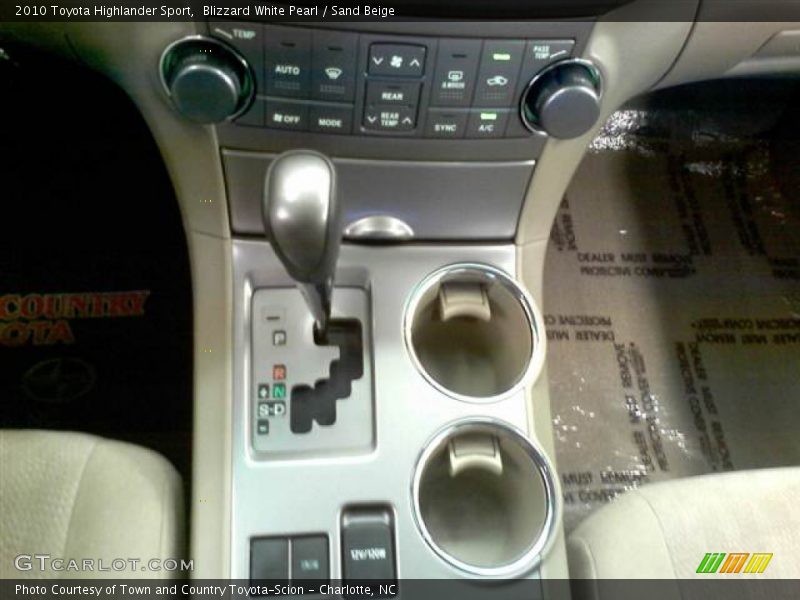 Blizzard White Pearl / Sand Beige 2010 Toyota Highlander Sport