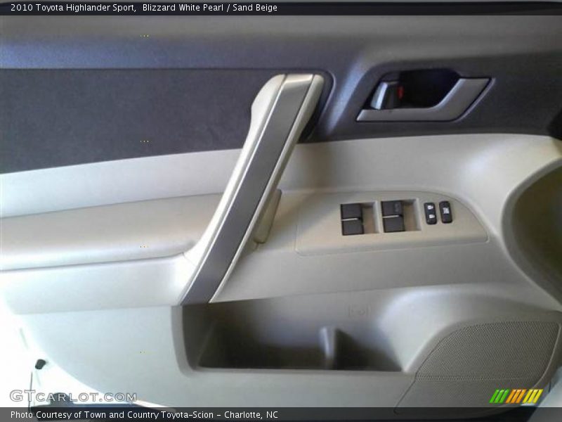 Blizzard White Pearl / Sand Beige 2010 Toyota Highlander Sport