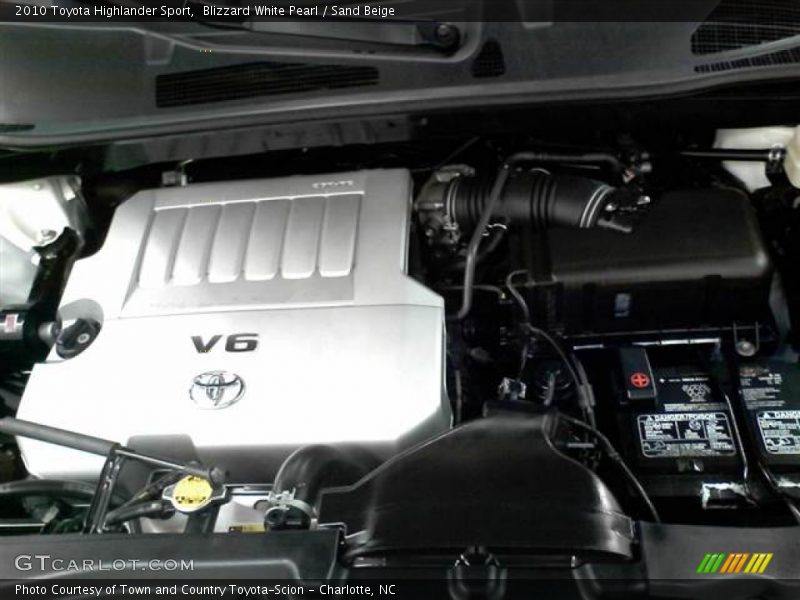 Blizzard White Pearl / Sand Beige 2010 Toyota Highlander Sport