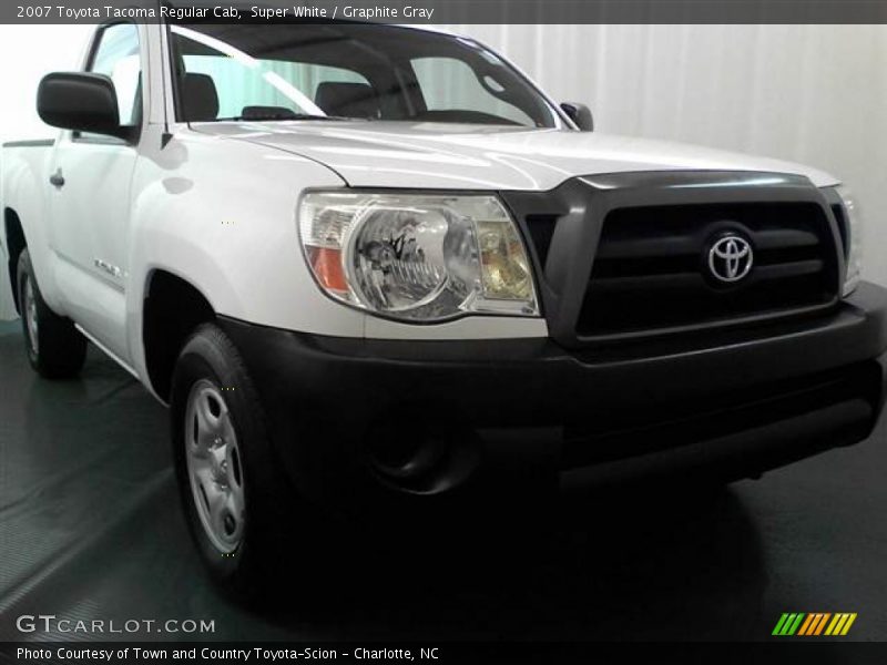 Super White / Graphite Gray 2007 Toyota Tacoma Regular Cab