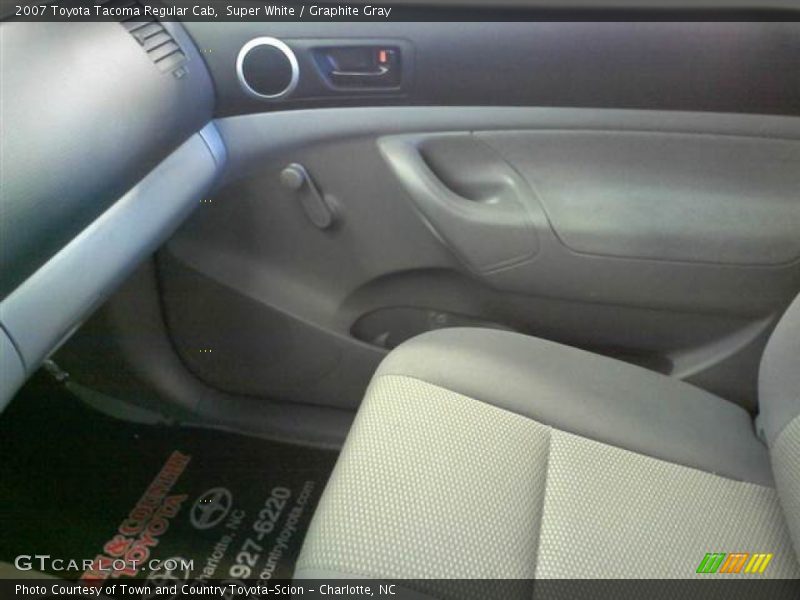 Super White / Graphite Gray 2007 Toyota Tacoma Regular Cab