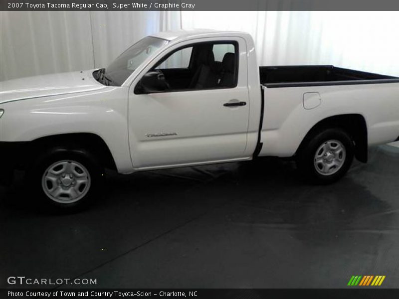 Super White / Graphite Gray 2007 Toyota Tacoma Regular Cab