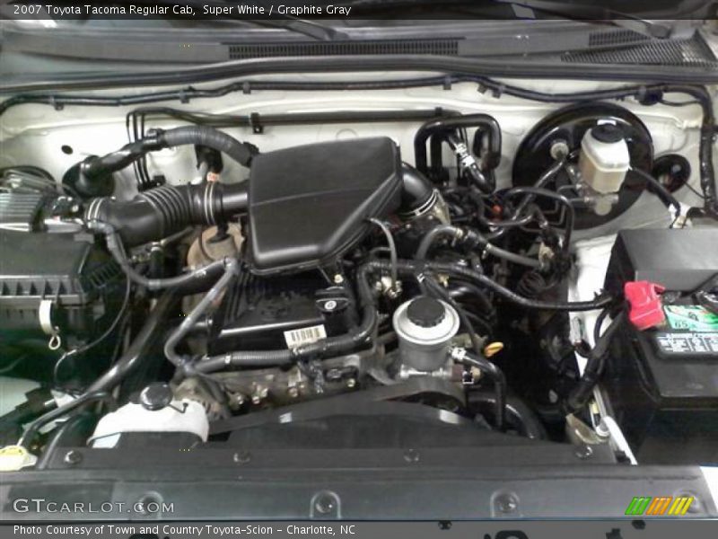 Super White / Graphite Gray 2007 Toyota Tacoma Regular Cab