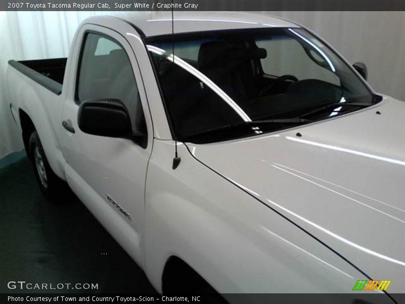 Super White / Graphite Gray 2007 Toyota Tacoma Regular Cab