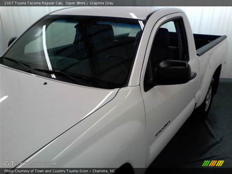 Super White / Graphite Gray 2007 Toyota Tacoma Regular Cab