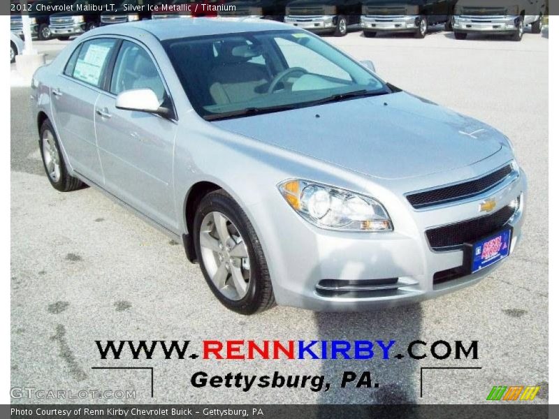 Silver Ice Metallic / Titanium 2012 Chevrolet Malibu LT