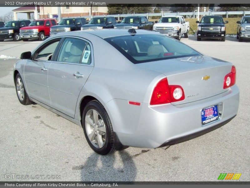 Silver Ice Metallic / Titanium 2012 Chevrolet Malibu LT