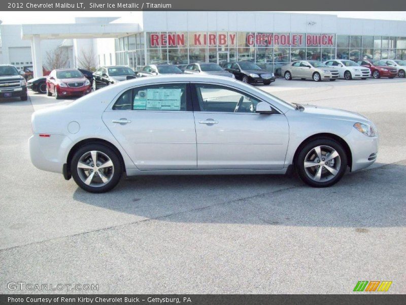 Silver Ice Metallic / Titanium 2012 Chevrolet Malibu LT