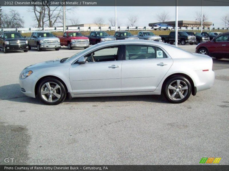 Silver Ice Metallic / Titanium 2012 Chevrolet Malibu LT