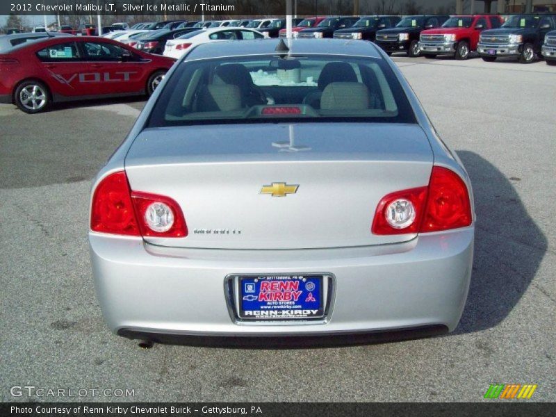 Silver Ice Metallic / Titanium 2012 Chevrolet Malibu LT
