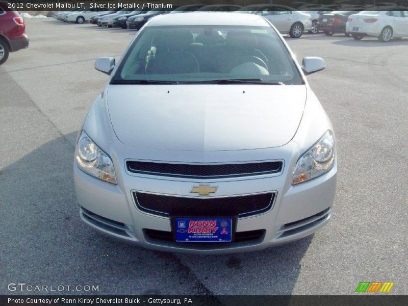 Silver Ice Metallic / Titanium 2012 Chevrolet Malibu LT