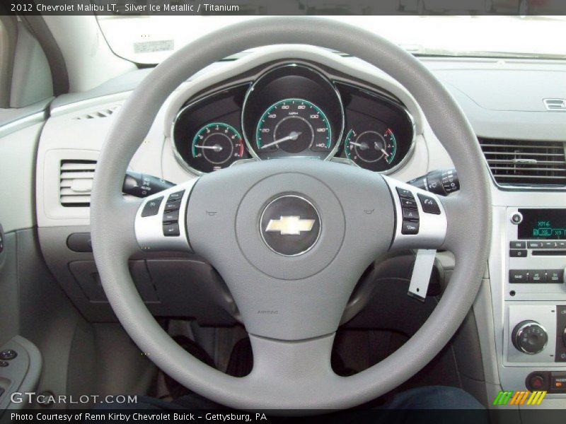 Silver Ice Metallic / Titanium 2012 Chevrolet Malibu LT