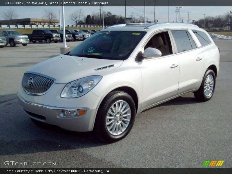 White Diamond Tricoat / Cashmere 2012 Buick Enclave AWD
