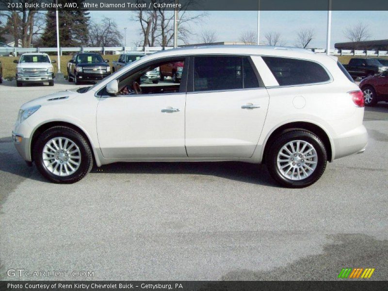 White Diamond Tricoat / Cashmere 2012 Buick Enclave AWD