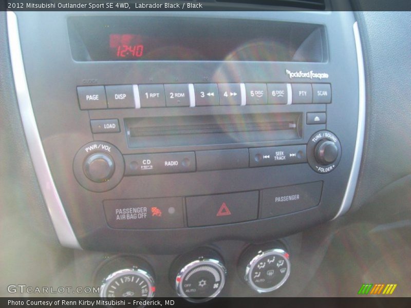 Labrador Black / Black 2012 Mitsubishi Outlander Sport SE 4WD