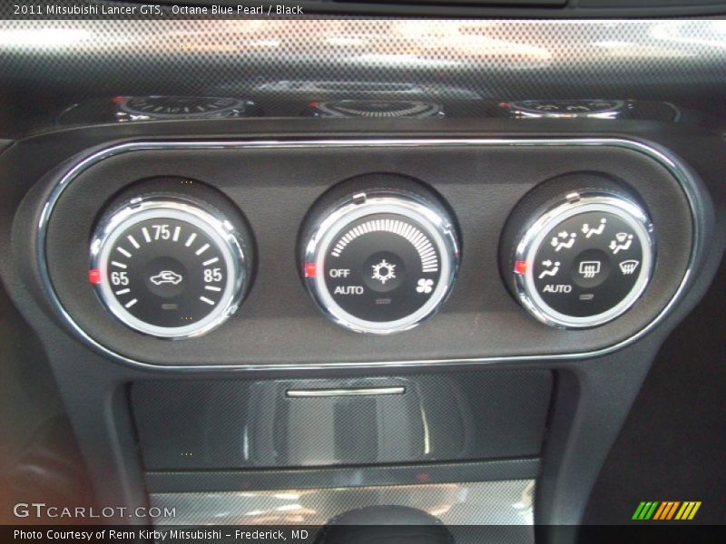 Octane Blue Pearl / Black 2011 Mitsubishi Lancer GTS