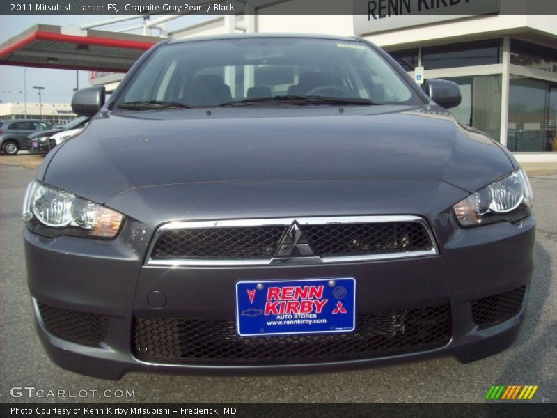 Graphite Gray Pearl / Black 2011 Mitsubishi Lancer ES