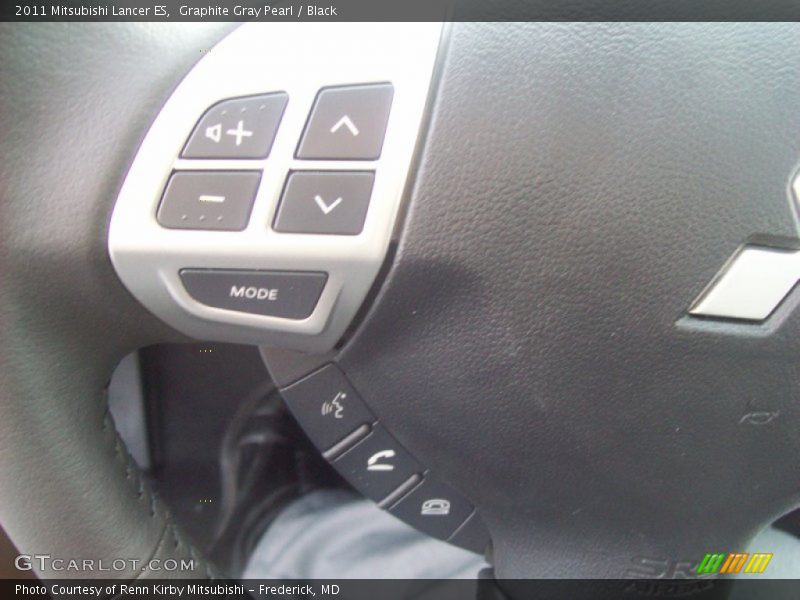 Graphite Gray Pearl / Black 2011 Mitsubishi Lancer ES